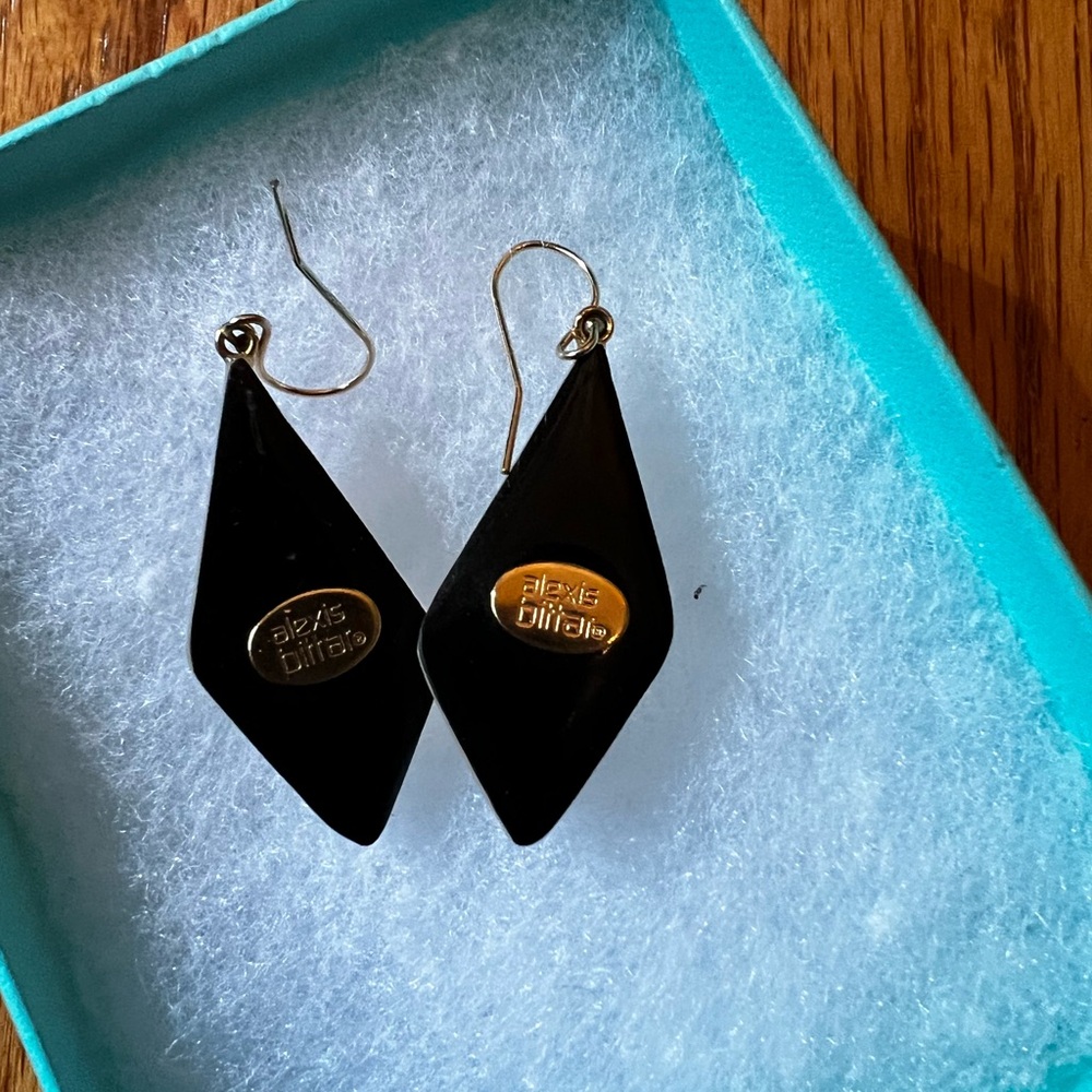 Alexis Bittar Gold Lucite Earrings - Picture 5 of 5